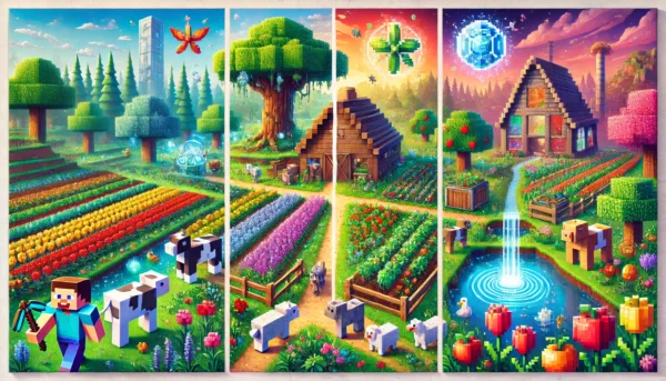 Minecraft agriculture mods illustration