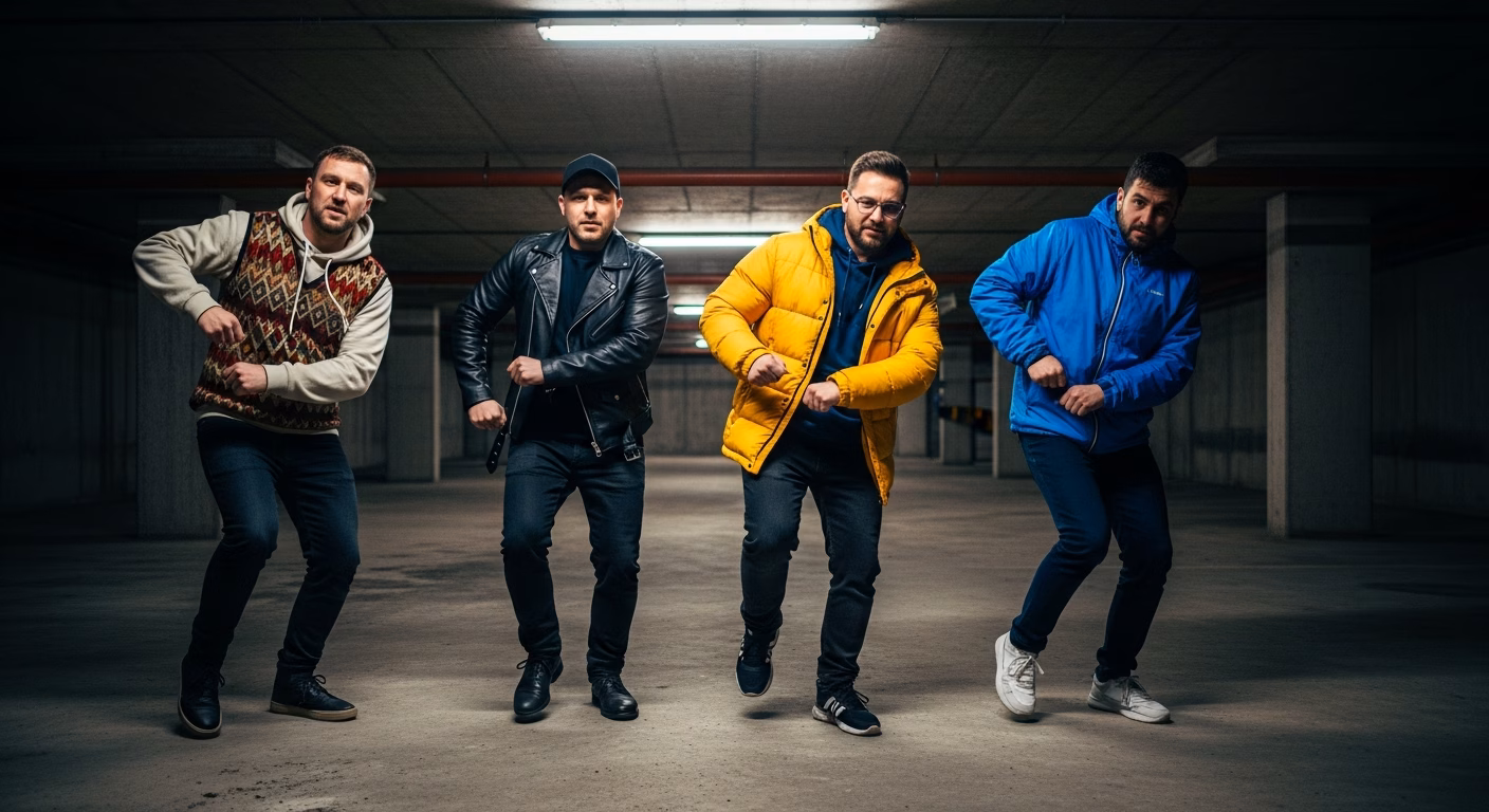 지하 주차장의 웅장한 전율: ‘첫 일본어 수업’ 릴스가 포착한 K-유머의 미학 🎸