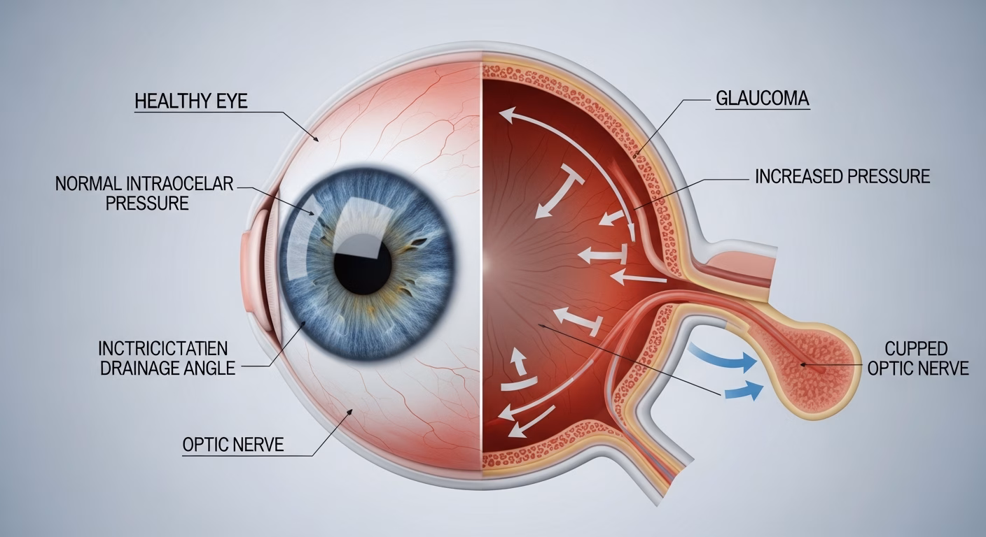 겨울 밤, 당신의 눈을 노리는 소리 없는 암살자 ‘녹내장’의 경고 ⚠️