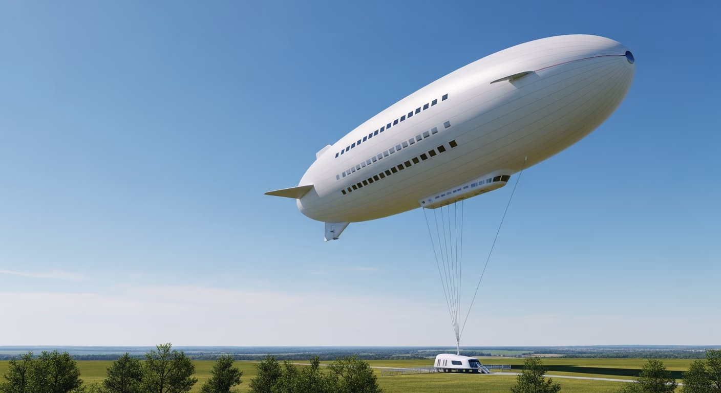 하늘에 뜬 15층 건물? 🤯 중국의 거대 비행선 발전기, 미래 에너지를 바꾸다