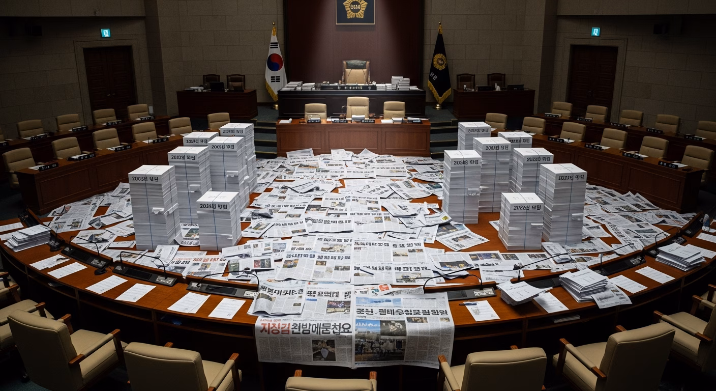 🚨 728조 원 예산, 단 22시간 만에 ‘뚝딱’? 2025년 국회 회의록 17,111장 속 충격적인 진실