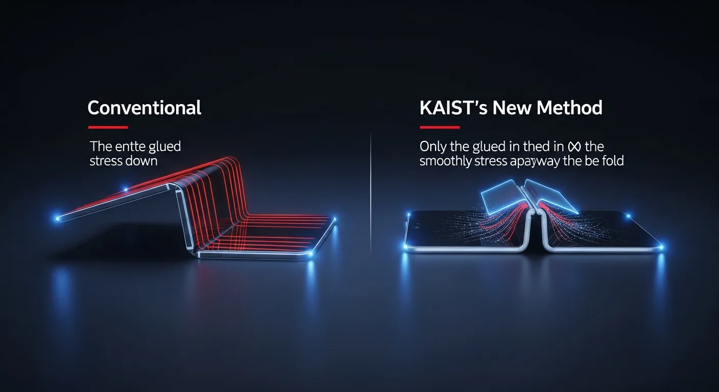 드디어 나왔습니다! 🤯 폴더블 폰 ‘주름’ 완벽 제거, KAIST가 개발한 역대급 신기술의 정체